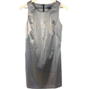 Guess Metallic Shift Dress Vintage USA Made Club Wear Party Disco Sleeveless SM